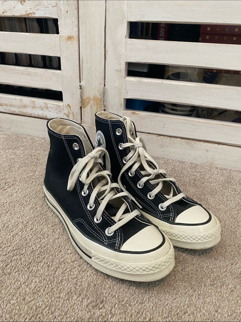 Converse Black High-Top women’s Sneakers with Cream Accents - All Star 70s